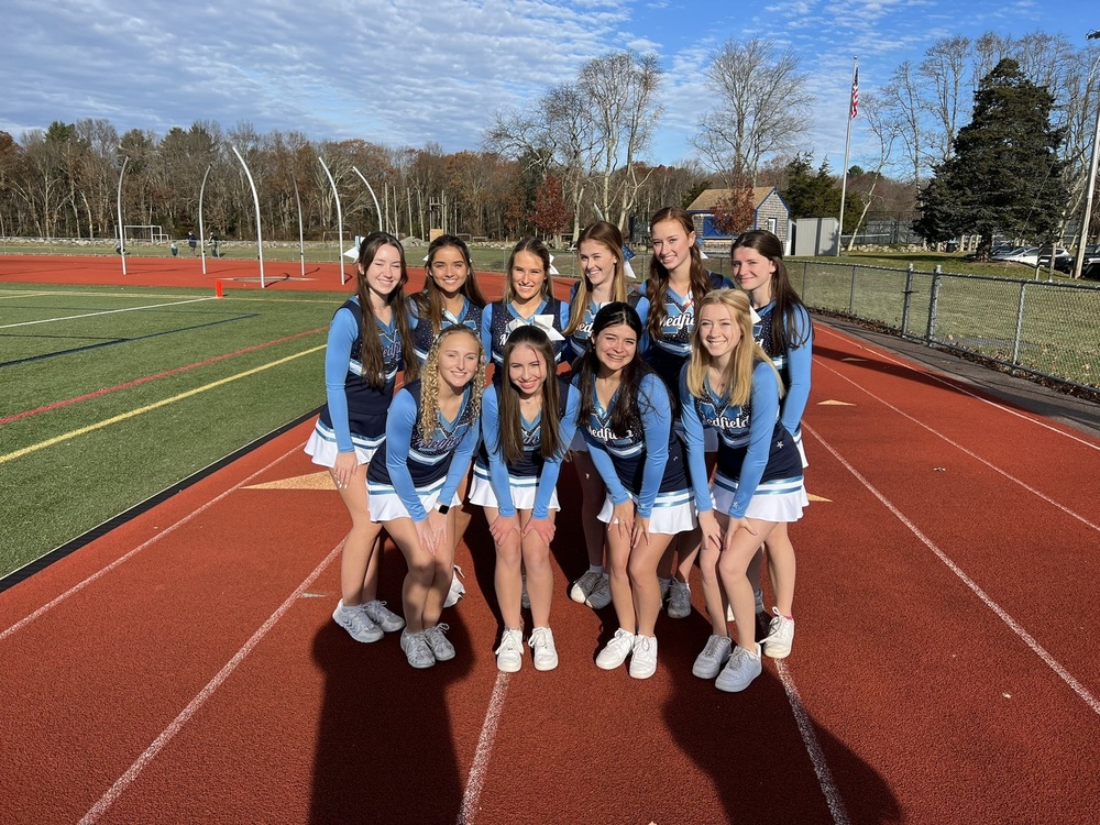 Cheer Team at Thanksgiving Day Football Game