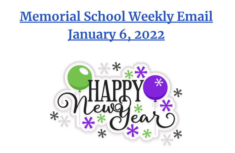 Memorial Weekly Email