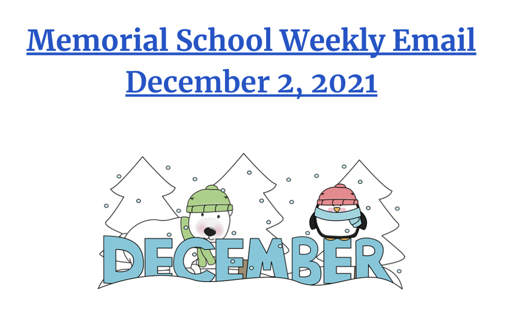 Memorial Weekly Email