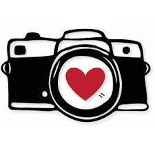 Camera with heart in lens