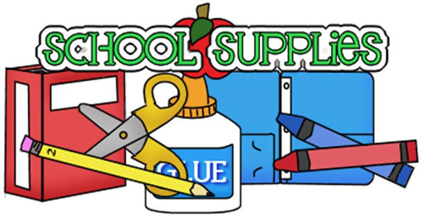 Picture of school supplies