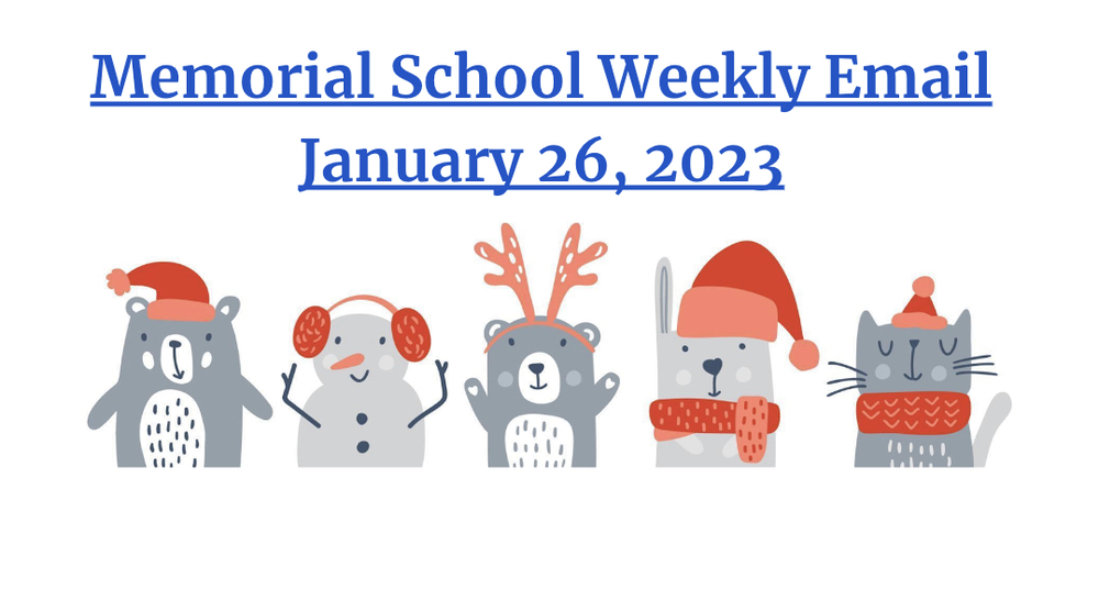 Memorial Weekly Email