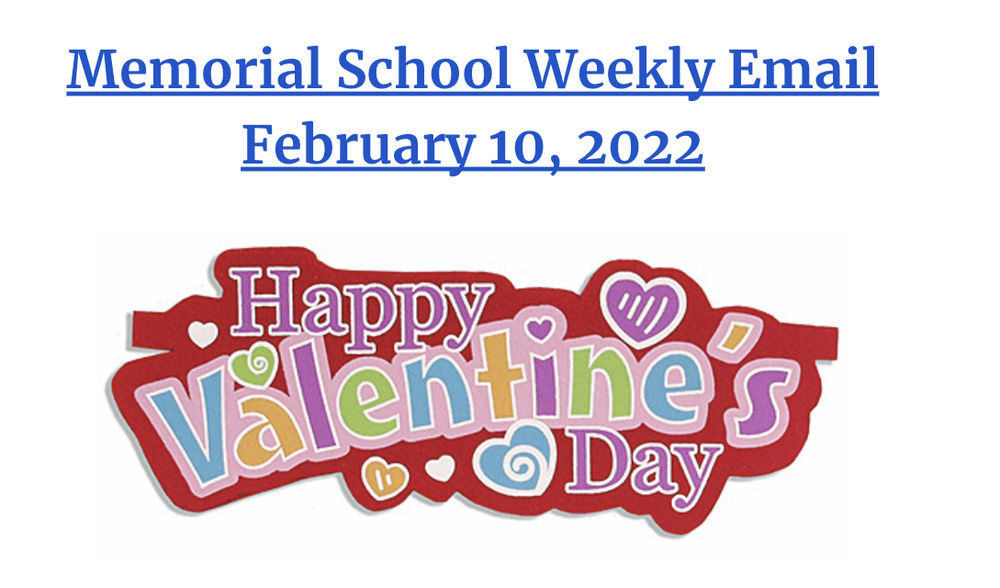 Memorial Weekly Email