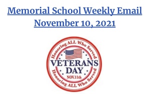 Memorial Weekly Email - 11/10/21