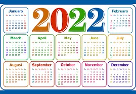 2022 Calendar Clipart - Clipart.World